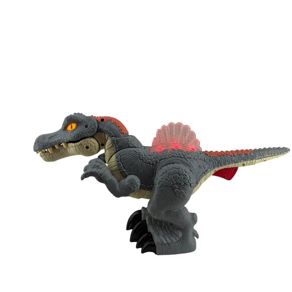 Fisher-Price Jurassic World Dinosaur Toy Snap Spinosaurus Lights Sounds Action - Picture 4 of 10